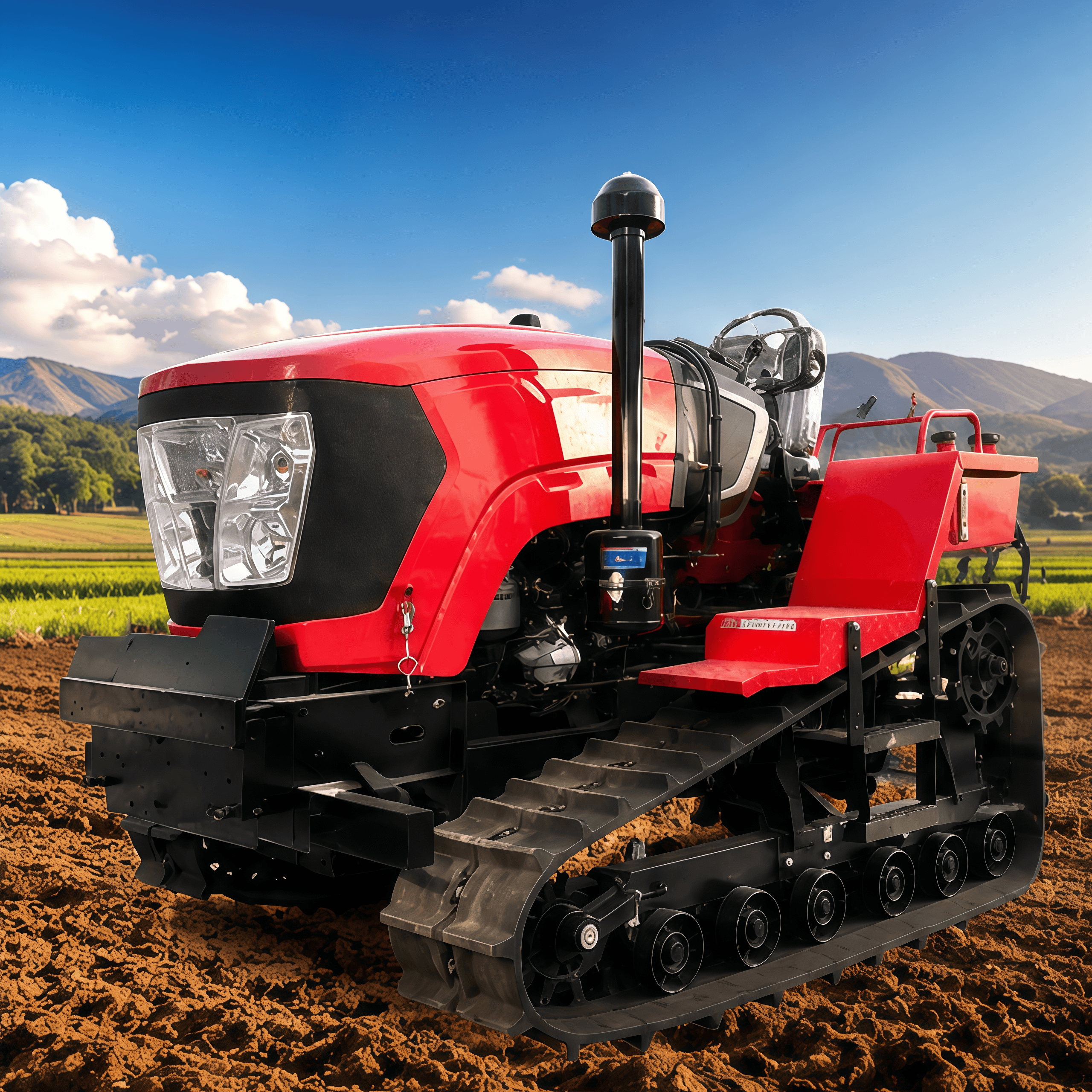 Agriculture Farming Services - Custom Crawler Tractor Farm Agricultural Track