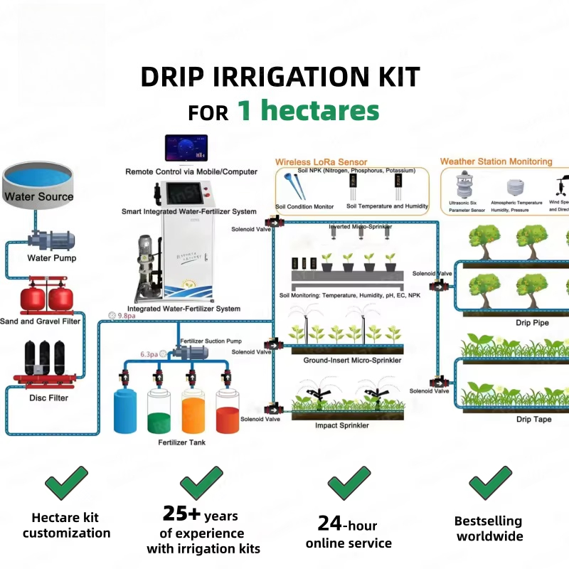 Agriculture.Farming Design - 1 Hectare PE Drip Tape Irrigation