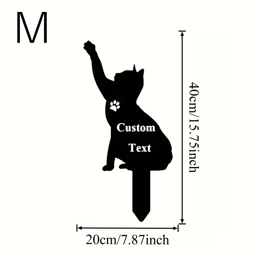Custom Cat Memorial Stake, Cat - Farming For Agriculture incelemesi ve fiyatı