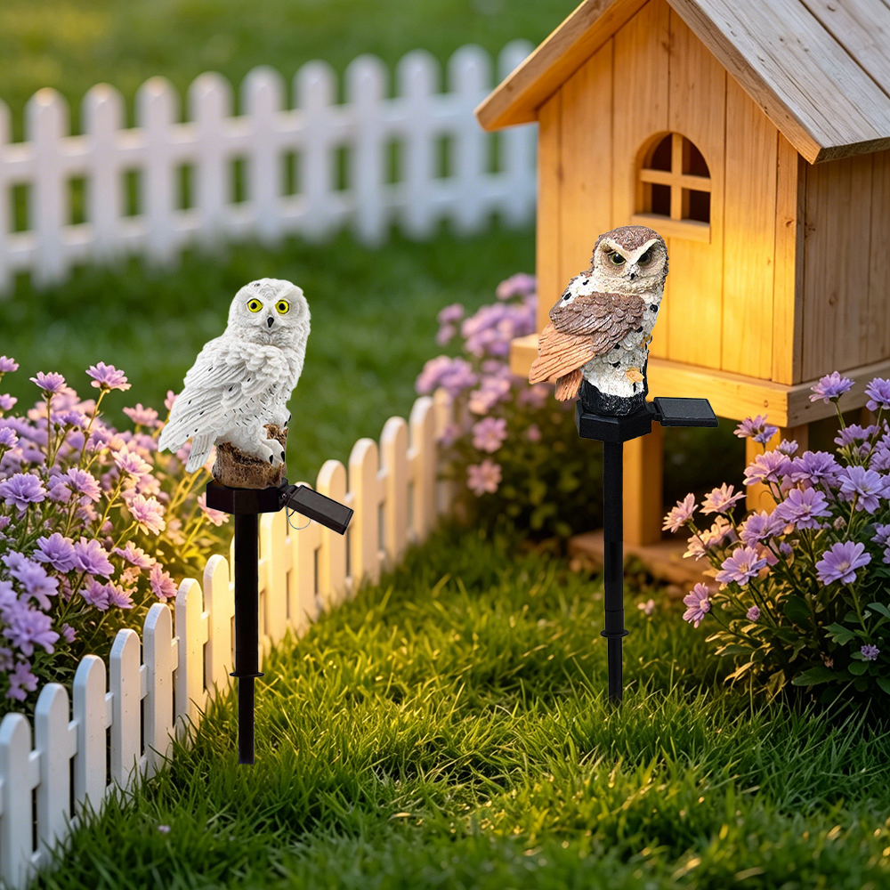 Owl Solar Light, Resin Owl Gro - Farming For Agriculture incelemesi ve fiyatı