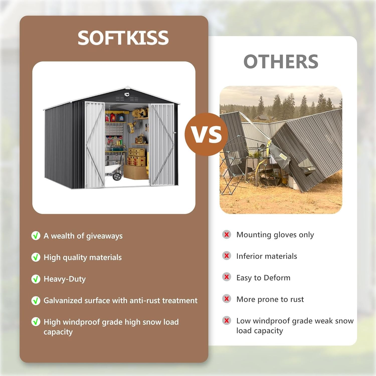 10x12 FT Metal Outdoor Storage - Farming For Agriculture incelemesi ve fiyatı