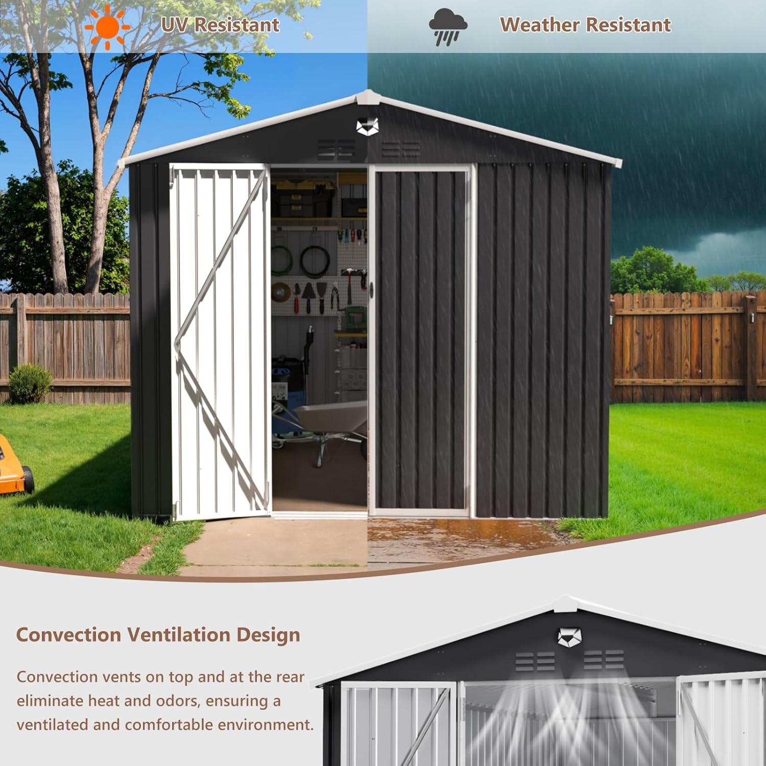 10x12 FT Metal Outdoor Storage - Farming For Agriculture incelemesi ve fiyatı