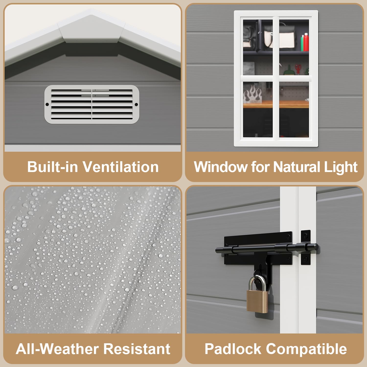 All-Weather Resin Outdoor Stor - Farming For Agriculture incelemesi ve fiyatı