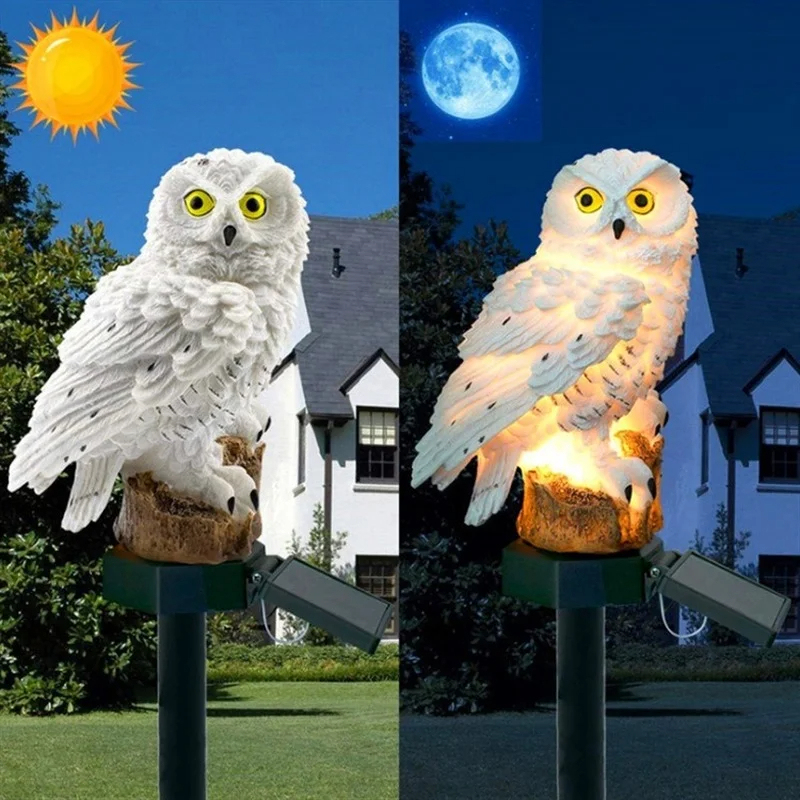 Solar Owl Statue Garden Light  - Farming For Agriculture incelemesi ve fiyatı