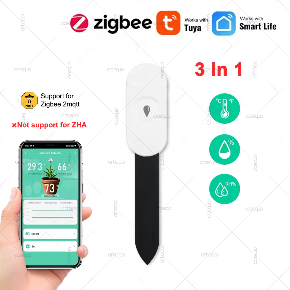 Tuya Zigbee Temperature Humidi - Soil Moisture Sensor incelemesi ve fiyatı