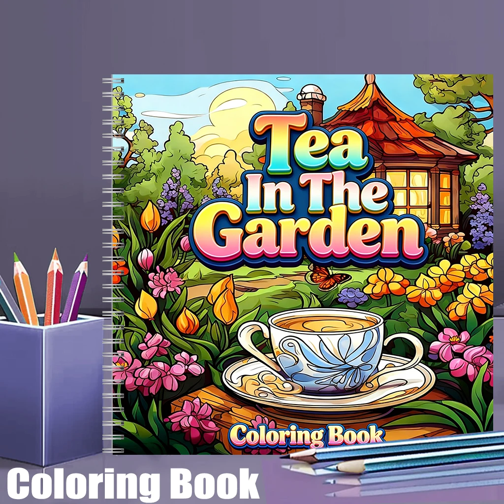 Tea In The Gardens Coloring Bo - Farming For Agriculture incelemesi ve fiyatı